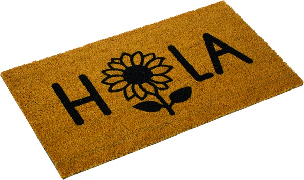 Felpudo Coco/Pvc Hola Girasol 40x70
